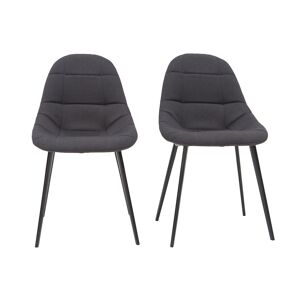 Tables et chaises fauteuil design tissu gris fonce - comparer les prix avec   - Publicité