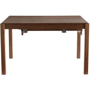 Miliboo Table à manger extensible rallonges intégrées en bois foncé noyer rectangulaire L125-238 cm AGALI - Publicité