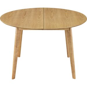 Miliboo Table à manger ronde extensible finition chêne L120-150 cm LEENA - Publicité