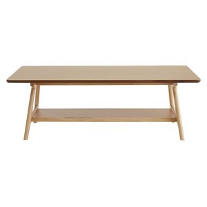 Miliboo Table basse rectangulaire scandinave finition chêne L120 cm BAKAR - Publicité
