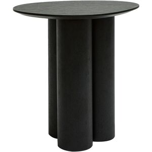 Miliboo Table dappoint design bois noir L44 cm HOLLEN