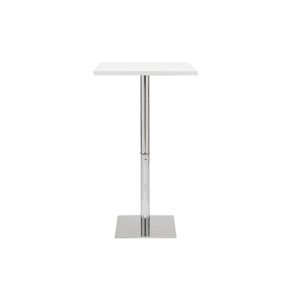 Miliboo Table de bar design carree blanche L60 cm JACK