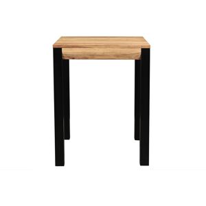 Miliboo Table de bar extensible en bois massif et metal L80-135 cm TRAP