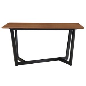 Miliboo Table design rectangulaire noyer et bois teinte noir L150 cm KOUK