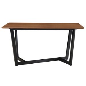 Miliboo Table design rectangulaire noyer et bois teinté noir L150 cm KOUK - Publicité