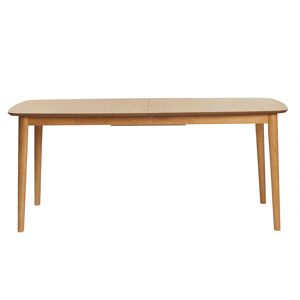 Miliboo Table extensible rallonges integrees rectangulaire en bois clair chene L180-220 cm EGO