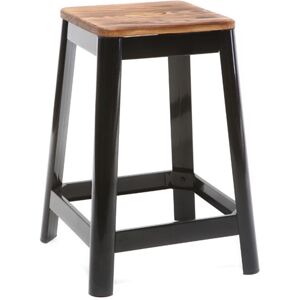 Miliboo Tabouret de bar industriel noir 65 cm NICK - Publicité