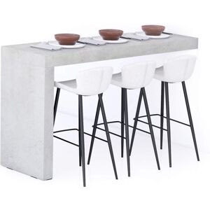 Mobili Fiver Peninsule de Cuisine Evolution 180x60, Gris Beton