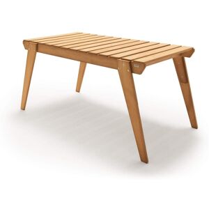 Mobili Fiver Table de jardin en bois 160 x 80 cm, Elena, Couleur Teck