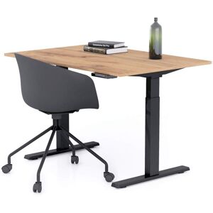 Mobili Fiver Bureau assis/debout Clara 120x80 Bois Rustique avec pieds noirs - Publicité