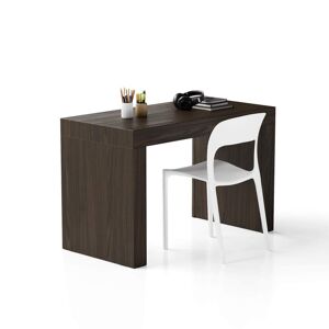 Mobili Fiver Table de Bureau Evolution 120x60, Noyer Américain avec Deux Pieds