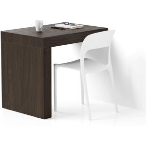 Mobili Fiver Table de Bureau Evolution 90x60 Noyer Americain avec Un Pied