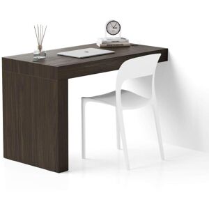 Mobili Fiver Table de Bureau Evolution 120x60 Noyer Americain avec Un Pied et Chargeur Sans Fil