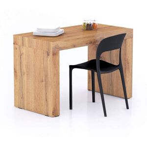 Mobili Fiver Table fixe Evolution 120x60, Bois Rustique avec 2 pieds