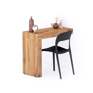 Mobili Fiver Table Fixe Evolution 90x40, Bois Rustique avec 1 pied