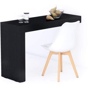 Mobili Fiver Table a manger Evolution 120x40 Frene Noir avec 1 pied