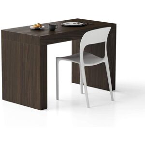 Mobili Fiver Table Fixe Evolution 120x60, Noyer Américain avec Deux Pieds