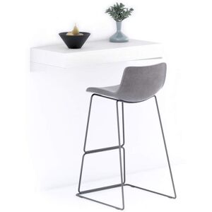 Mobili Fiver Table de bar murale Evolution 90x40, Frêne Blanc