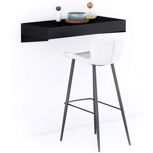 Mobili Fiver Table de bar murale Evolution 90x40, Frêne Noir