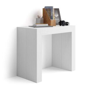 Mobili Fiver Table Console Extensible Angelica, 45(305)x90 cm, Frêne Blanc - Publicité
