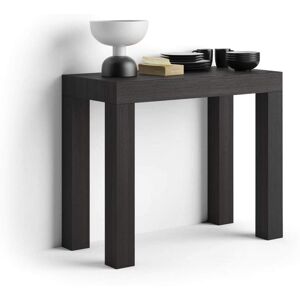 Mobili Fiver Table Console extensible First 45305x90 cm Frene Noir