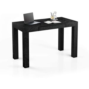 Mobili Fiver Table de Bureau multifonctionnelle First, Béton Noir