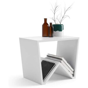 Mobili Fiver Table basse moderne Emma, Blanc Mat