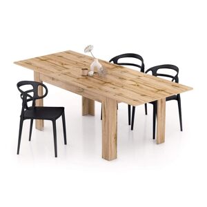 Mobili Fiver Table extensible cuisine, Easy, 140(220)x90 cm, Bois Rustique
