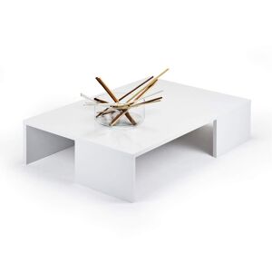 Mobili Fiver Table basse, Rachele, Blanc laque brillant