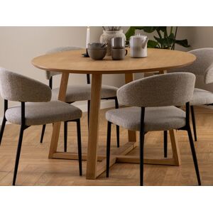 Mobistoxx Table repas ronde MELINA Ø 120 cm chene sauvage