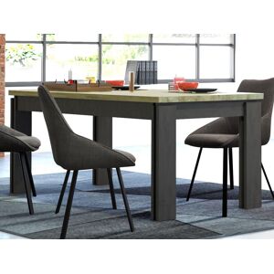 Mobistoxx Table repas extensible DEXTER 180 > 225 cm chêne limerick/anthracite