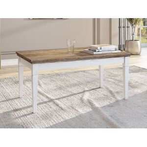 Mobistoxx Table basse EVOCO 110 cm chêne ribbec/blanc