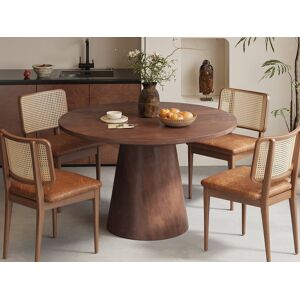 Mobistoxx Table repas ronde TOMYRA 130 cm mangolia brun
