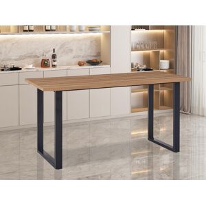 Mobistoxx Table de bar ALEANDRO 180 cm chene vieilli