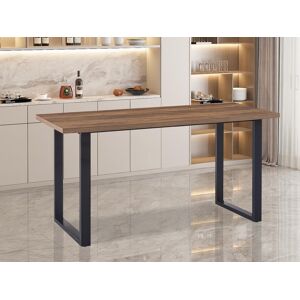 Mobistoxx Table de bar ALEANDRO 180 cm brun fonce