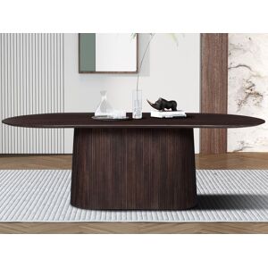 Mobistoxx Table repas MIGADON 230 cm brun foncé