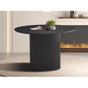 Mobistoxx Table repas LARUSSO 120 cm brun foncé