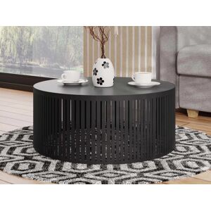 Mobistoxx Table basse ronde KENORI Ø 75 cm noir