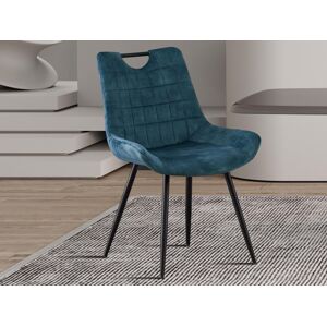 Mobistoxx Chaise NINNO velours bleu