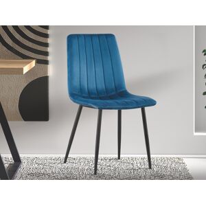 Mobistoxx Chaise WILLO velours bleu