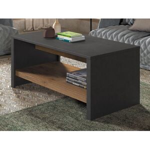 Mobistoxx Table basse rectangulaire MONTY 120 cm chene lefkas/gris