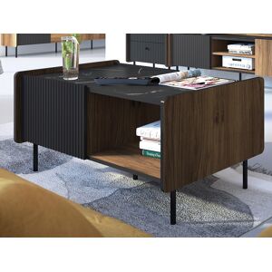 Mobistoxx Table basse PRESTIGIA noir/noix warmia