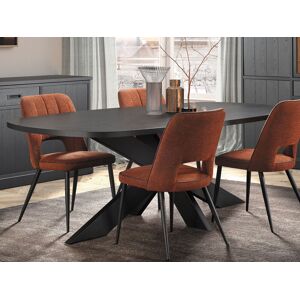 Mobistoxx Table repas ovale RAPHEO 200 cm noir nox