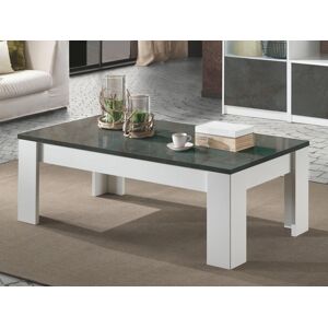 Mobistoxx Table basse GIARDINO 126 cm blanc/graphite