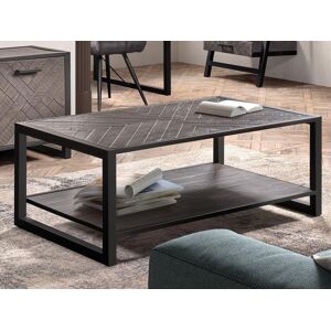 Mobistoxx Table basse rectangulaire IMPERIO 120 cm gris cendré