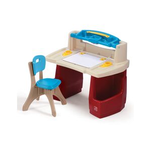 Step2 Grand Bureau pour Enfant en Plastique avec Tableau Blanc + Chaise