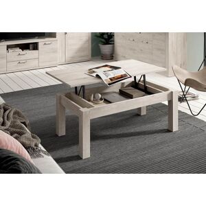 Ramis Table basse relevable en bois Kronos 100 x 50 x 42,2/57,3 cm