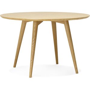 Kokoon Design Table a Manger Ronde en Bois de Frene Janet ø 120 cm