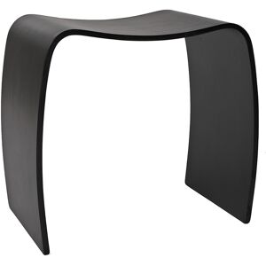 Kokoon Design Tabouret Bas Design en Bois Mitch Noir