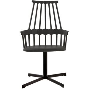 KARTELL fauteuil pivotant COMBACK (Noir - Technopolymère thermoplastique - Acier laqué) - Publicité